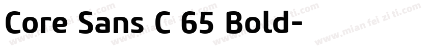 Core Sans C 65 Bold字体转换